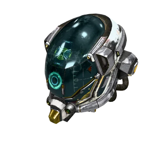 A 3D model of a helmet
